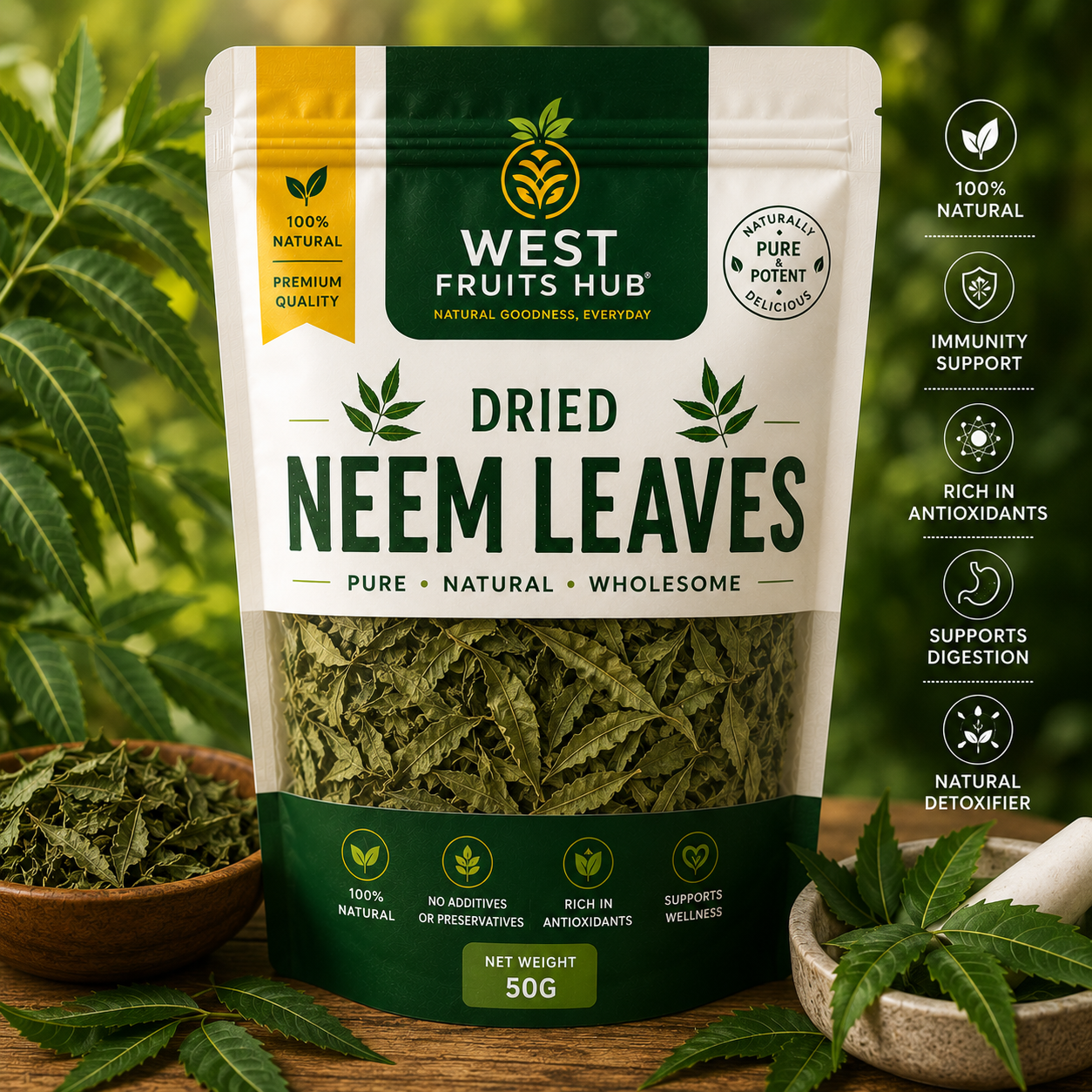 Dried Neem Leaves West Fruits Hub